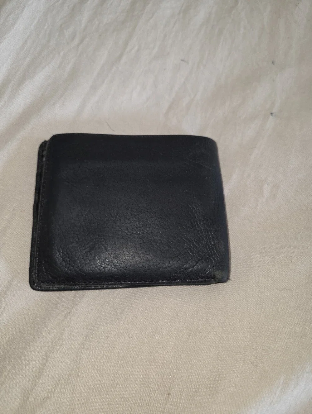 Vintage Coach Black Leather Bifold Wallet